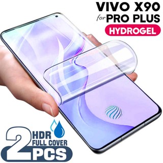 ฟิล์มไฮโดรเจลกันรอยหน้าจอ สําหรับ Vivo iQOO 11 10 9 8 7 5 Pro 9T 9SE Neo 7 6 5 SE 5S iQOO U1 U1X U3 U3X U5 U5X U5e Z1 Z1X Z3 Z5 Z5X Z6 Z7 Z7i 2 ชิ้น Z7x ไม่ใช่แก้ว