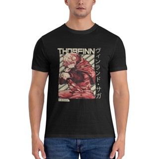 เสื้อยืด พิมพ์ลาย Vinland Saga Thorfinn Adventure Fiction Fan สไตล์ญี่ปุ่น สําหรับผู้ชาย