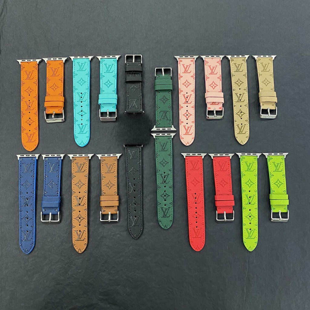 สายนาฬิกาข้อมือหนัง 49 มม. ลายทาง แนวตั้ง หรูหรา แบบเปลี่ยน สําหรับ Smart Watches Series 8 Ultra 7 6 SE 5 4 3 2 1 ขนาด 41 มม. 45 มม. 44 มม. 42 มม. 40 มม. 38 มม.