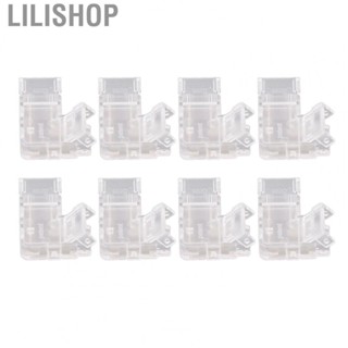 Lilishop 8X COB Connector Professional 2Pin 8mm Transparent L Shaped  Strip Light