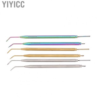 Yiyicc Eyelash Lift Separator Tool  Eyelash Lift Perm Tool 45 Degrees Curved Comfortable Grip Stainless Steel  for Eyelash Extension