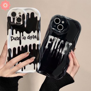 เคสโทรศัพท์มือถือแบบนิ่ม ลายไอศกรีม ตัวอักษร 3D ขอบโค้ง สร้างสรรค์ สําหรับ Oppo A17 A5s A9 A5 A92 A1k A54 A74 A95 A16 A17k A15 A57 A12 A96 A7 A54s A3s A55 A31 A16s A77s A76 A52 A16K A77 A53 A16E