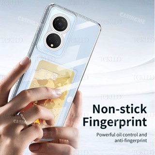 เคสโทรศัพท์มือถือ ซิลิโคนนิ่ม TPU ใส กันกระแทก พร้อมช่องใส่บัตร สําหรับ Oppo A98 5G 2023 A98 5G A98 A78 A 98 98A 2023 5G