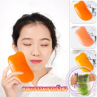 นวดหน้า กัวซา Gua sha  ที่นวดหน้า  อุปกรณ์นวด Scrapping supplies