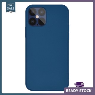 เคสโทรศัพท์มือถือ TPU กันกระแทก สีพื้น สําหรับ iPhone12 PRO MAX