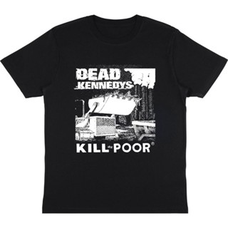 พร้อมส่ง ผ้าฝ้ายบริสุทธิ์ T-shirt    KAOS BAJU BAND PUNK DEAD KENNEDYS  T-SHIRT BAJU PUNK  KAOS BAND HITAM PRIA  KAOS