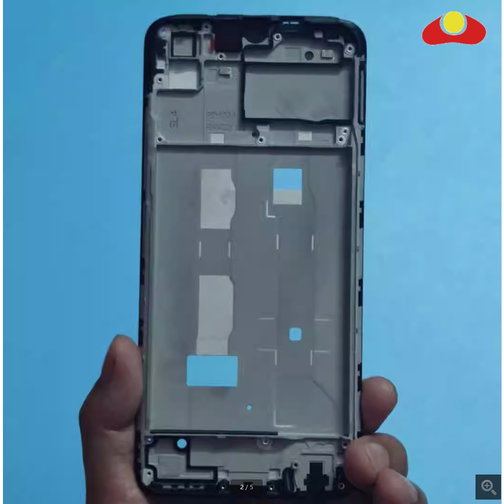 กรอบกลาง LCD Bezel แผ่นแผงแชสซีสําหรับ Vivo Y19 2019 / Y5s 2019 / U3 / Z5i กรอบ LCD อะไหล่ซ่อม