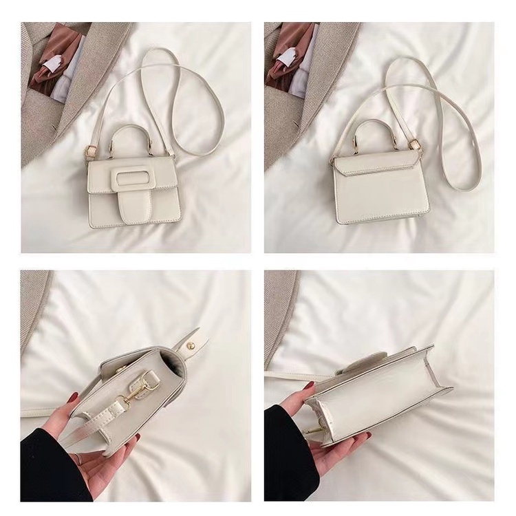 【พร้อมส่ง】miss bag fashion กระเป๋าสะพายข้าง  กระเป๋าผู้หญิง สไตล์ เกาหลี แบบเก๋ๆ รุ่น D-1424