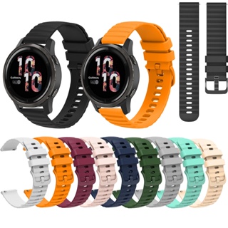 สายนาฬิกาข้อมือซิลิโคน 18 มม. 22 มม. อุปกรณ์เสริม สําหรับ Garmin vivomove 3s move3S Vivoactive 4s Active S Venu 2s 40 มม. Forerunner 255S Vivoactive 4 Venu2 45 มม. Forerunner 255