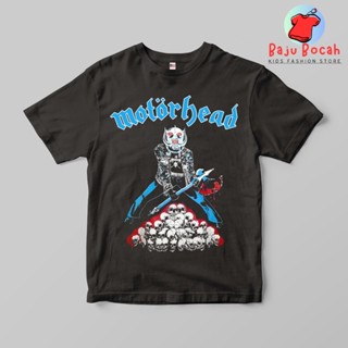 เสื้อยืด พิมพ์ลาย MOTORHEAD SKULL พรีเมี่ยม สําหรับเด็กผู้ชาย และผู้หญิง อายุ 1-9 ปี