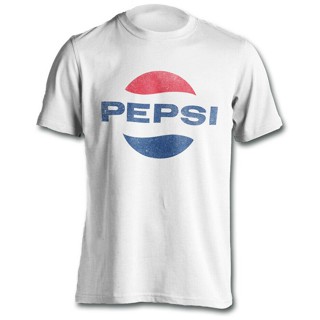 เสื้อยืด พิมพ์ลายโลโก้ Pepsi สีขาว สไตล์วินเทจ คลาสสิก สําหรับผู้ชาย 663596