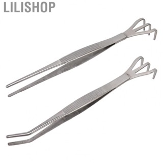 Lilishop Root Rake W/Tweezer 3 Prong Stainless Steel Loosen  Bonsai Tree Tools US