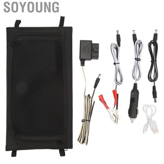 Soyoung RV Accessories Foldable Solar Panel Monocrystalline Silicon Wide Compatibility Car RV Phone  Tablet Charging rv