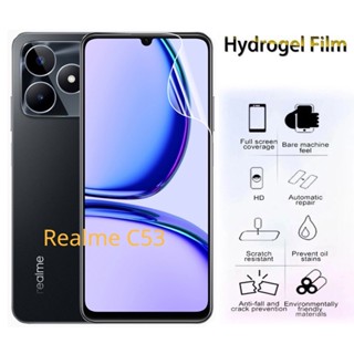 ฟิล์มไฮโดรเจลกันรอยหน้าจอ ไฮดรอลิก HD แบบใส เคลือบนาโนเต็มจอ สําหรับ Realme C53 RealmeC53 4G 2023