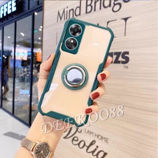 เคสโทรศัพท์มือถือ ป้องกันกล้อง กันตกสี่มุม พร้อมแหวนขาตั้ง สําหรับ OPPO A38 4G A38 2023