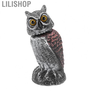 Lilishop Owl Decoy  Garden Owls Vivid Shape  for Outdoor Lawns for Courtyards