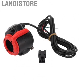 Lanqistore Left Handlebar Throttle Accelerator  Flame Thumb Throttle Accelerator for Electric Bicycle