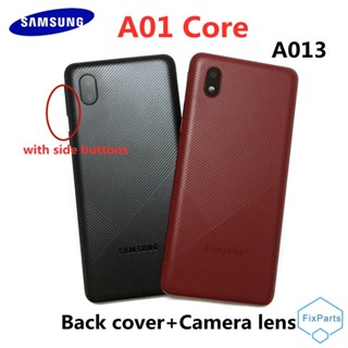 เคสแบตเตอรี่ ด้านหลัง พร้อมกรอบเลนส์กล้อง สําหรับ Samsung Galaxy A01 Core A013