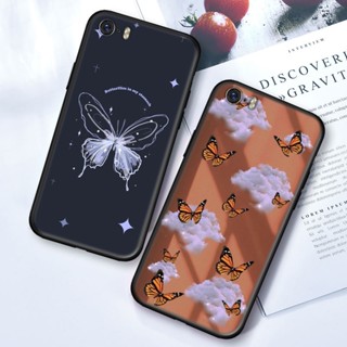 เคสโทรศัพท์มือถือแบบนิ่ม TPU ลายผีเสื้อ สําหรับ OPPO A15 A15S A16E A16K A16 A16S A17 A17K A3S A35