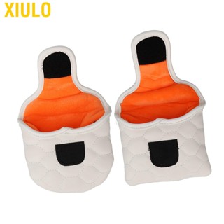 Xiulo PU Golf Club Head Cover White Putter Headcover for Golfer Lovers