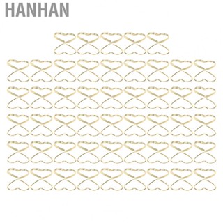 Hanhan Place Card Holder  50Pcs Heart Shape Table Number Holder Rustproof  for Wedding for Party