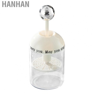 Hanhan Face Wash Foam Maker  Safe Practical Rapid Foaming Transparent ABS Stable Facial Cleaning Foamer White Silver  for Hotel