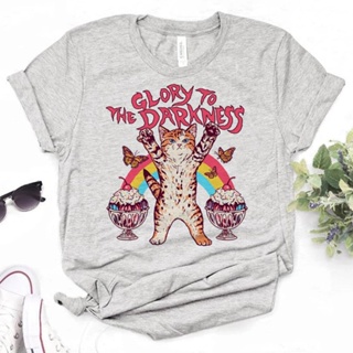 Glory To The Darkness เสื้อยืด สไตล์ญี่ปุ่น ฮาราจูกุ สําหรับผู้หญิง Y2K 2000s