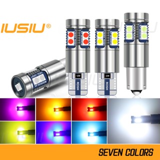 Iusiu หลอดไฟตัดหมอก LED T10 BA9S BAX9S BAY9S W5W T4W H6W H21W สําหรับติดป้ายทะเบียนรถยนต์ รถจักรยานยนต์