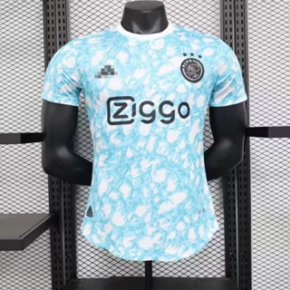 เสื้อกีฬาแขนสั้น ลายทีมชาติฟุตบอล Ajax Pregame 2023-24 ชุดเยือน สําหรับผู้ชาย ไซซ์ S--2XL