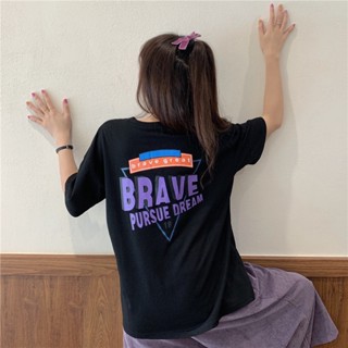 SWAY  เสื้อยืด เสื้อผ้าผู้หญิงแฟชั่น เสื้อยืดผู้หญิง สันทนาการ สะดวกสบาย  Trendy Beautiful สวย fashion A99J04K 36Z230909