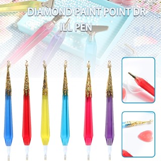 New Resin Diamond Painting Pen Metal Tips Point Drill Pen Glue Clay Art Tool