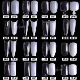 เล็บ PVC เล็บปลอม แบบถุง 500 ชิ้น / 600 ชิ้น มีความยืดหยุ่น ไม่แตกหักง่าย พร้อมส่ง!