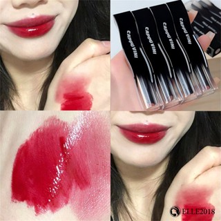 Cappuvini Small Black Tube Moisturizing Mirror Lip Glaze High Value Enhances Temperament White Student Lipstick Cosmetics 【elle20181_th】