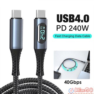 Go สายชาร์จ Usb 4.0 40gbps Type C เป็น Type C Pd3.1 240w 8k 60hz สําหรับ Ps5 Nintendo Switch