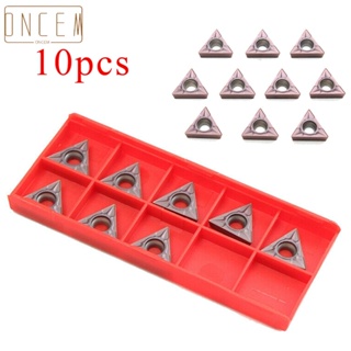 【ONCEMOREAGAIN】Carbide Insert 1/2 Turning Tool 10pcs/set 16mm * 5mm * 4mm Bits Indexable