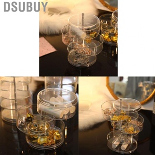 Dsubuy Jewelry Storage Box Gift Packaging Transparent Earring Necklace Organize Accessories for Home Office