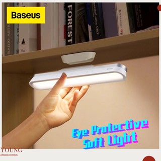 BASEUS โคมไฟตั้งโต๊ะ LED แม่เหล็ก แบบชาร์จไฟได้ สําหรับตู้เสื้อผ้า