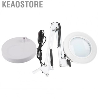 Keaostore 5X  Magnifying Glass Lamp Desk TableTop Light Loupe Magnifier Tattoo Nail Art