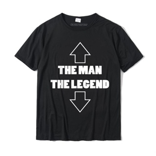 เสื้อยืด ผ้าฝ้าย พิมพ์ลาย The Man The Legend ขนาดใหญ่ สําหรับผู้ชาย นักเรียน