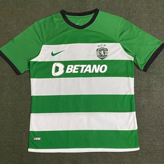 เสื้อกีฬาแขนสั้น แบบแห้งเร็ว ลาย Lisbon Home ไซซ์ S - XXL สําหรับผู้ชาย ไซซ์ 23-24