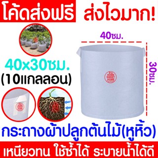 *ส่งเร็ว กระถางผ้า (40x30cm 10แกลลอน) กระถางต้นไม้ กระถางขาว มีหูหิ้ว กระถางผ้าปลูกต้นไม้ ถุงปลูกต้นไม้ ถุงผ้า clearance
