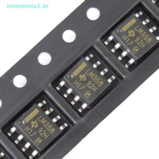 Loveoionia1 เครื่องขยายเสียง smd lm358dr sop8 lm358 10 ชิ้น
 Br