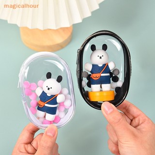 Magicalhour^^ กระเป๋าเก็บของ Pvc กันน้ํา สีโปร่งใส สําหรับเด็กผู้ชาย