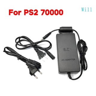 Will อะแดปเตอร์สายชาร์จ AC ปลั๊ก EU US สําหรับ PS2 70000