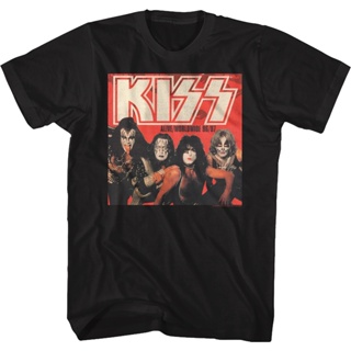 เสื้อยืด พิมพ์ลาย Alive Worldwide KISS