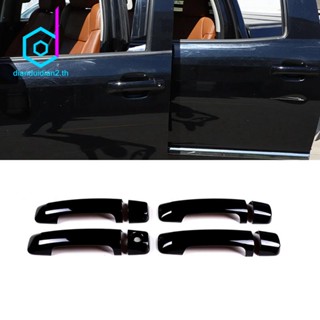 สติกเกอร์ติดมือจับประตูรถยนต์ ABS สีดํา สําหรับ Toyota Tundra 2007-2021 Sequoia 2008-2020