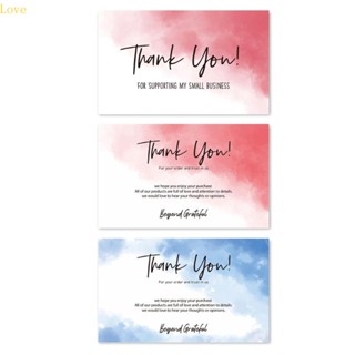 Love Thank You Cards การ์ดสไตล์หรูหรา สําหรับเจ้าของธุรกิจ 30 ชิ้น 30 ชิ้น