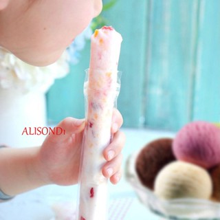 ALISOND1 ถุงแม่พิมพ์ใส แบบใช้แล้วทิ้ง สําหรับทําไอศกรีม DIY