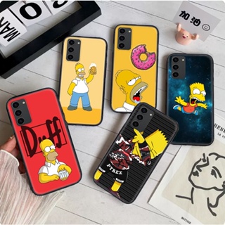 เคสโทรศัพท์มือถือนิ่ม ลายการ์ตูน The Simpsons สําหรับ Samsung S21 Plus S21S Fe S30 Ultra Note 8 9 10 Lite 148U