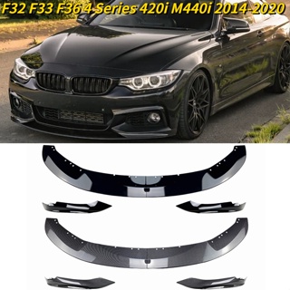 ฝาครอบสปอยเลอร์ กันชนหน้ารถยนต์ 4 ชิ้น สําหรับ BMW F32 F33 F36 4 Ser 420i M440i 2014-2020